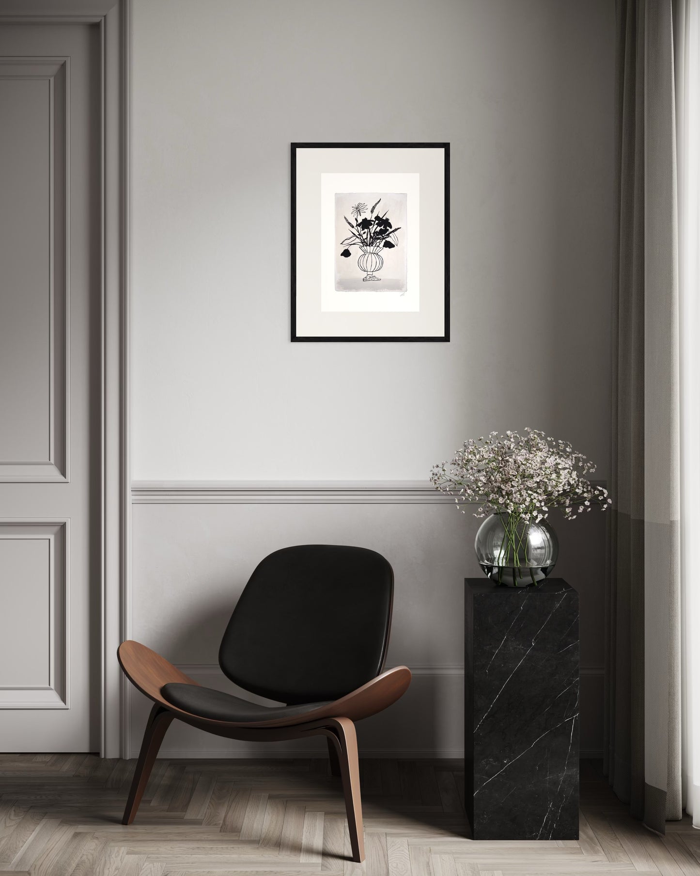 Citrouille Vase Print