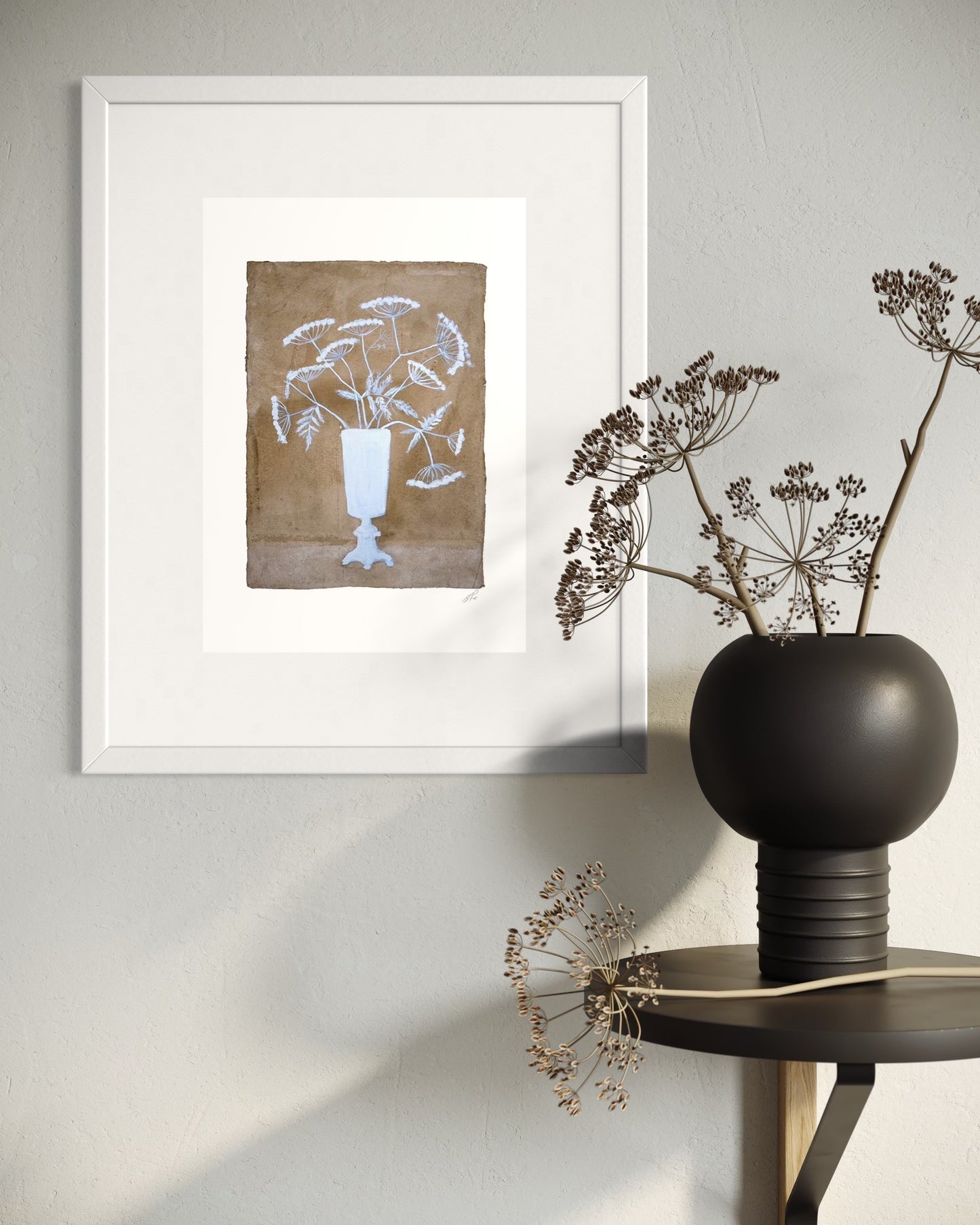 Lion Vase Print