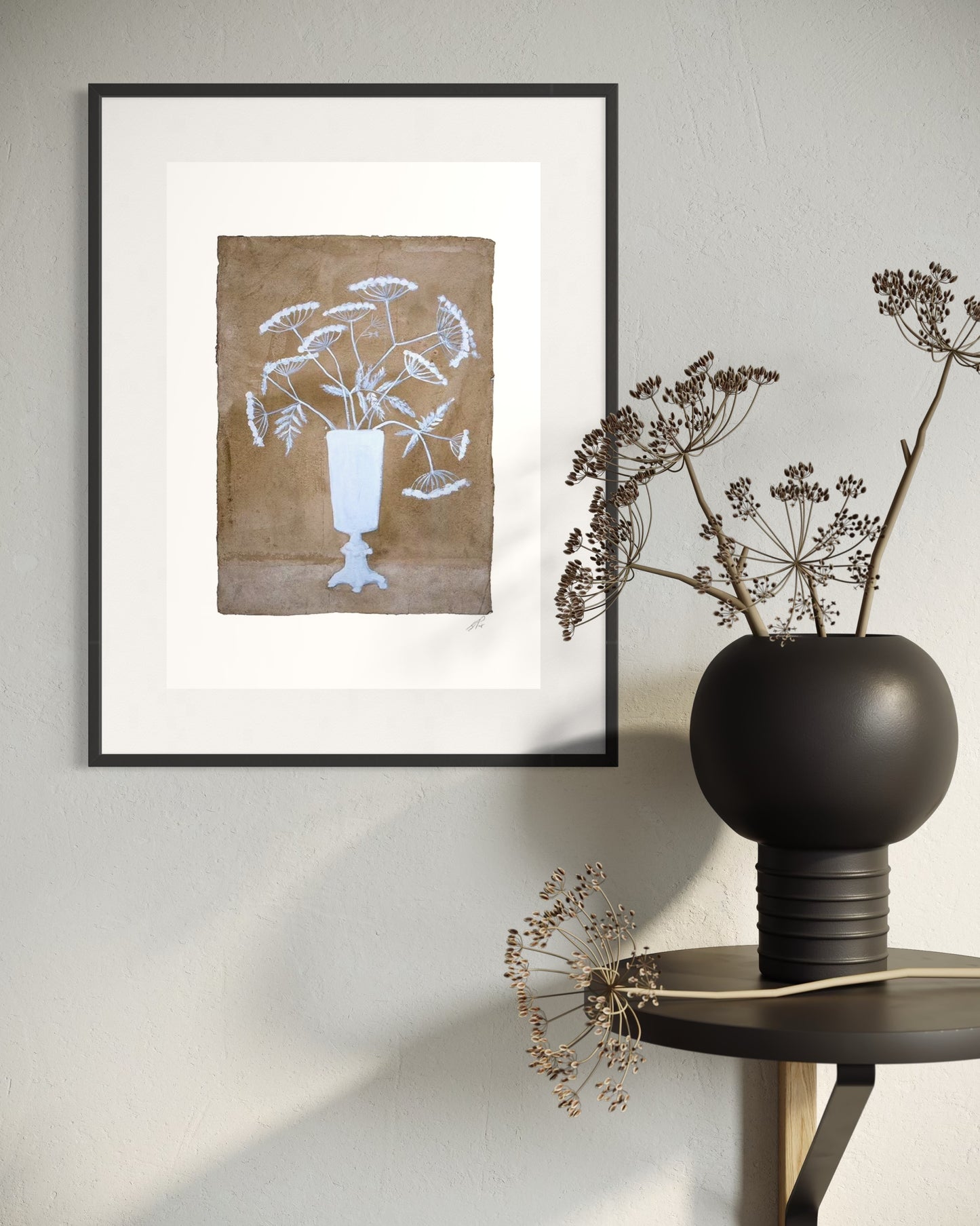 Lion Vase Print