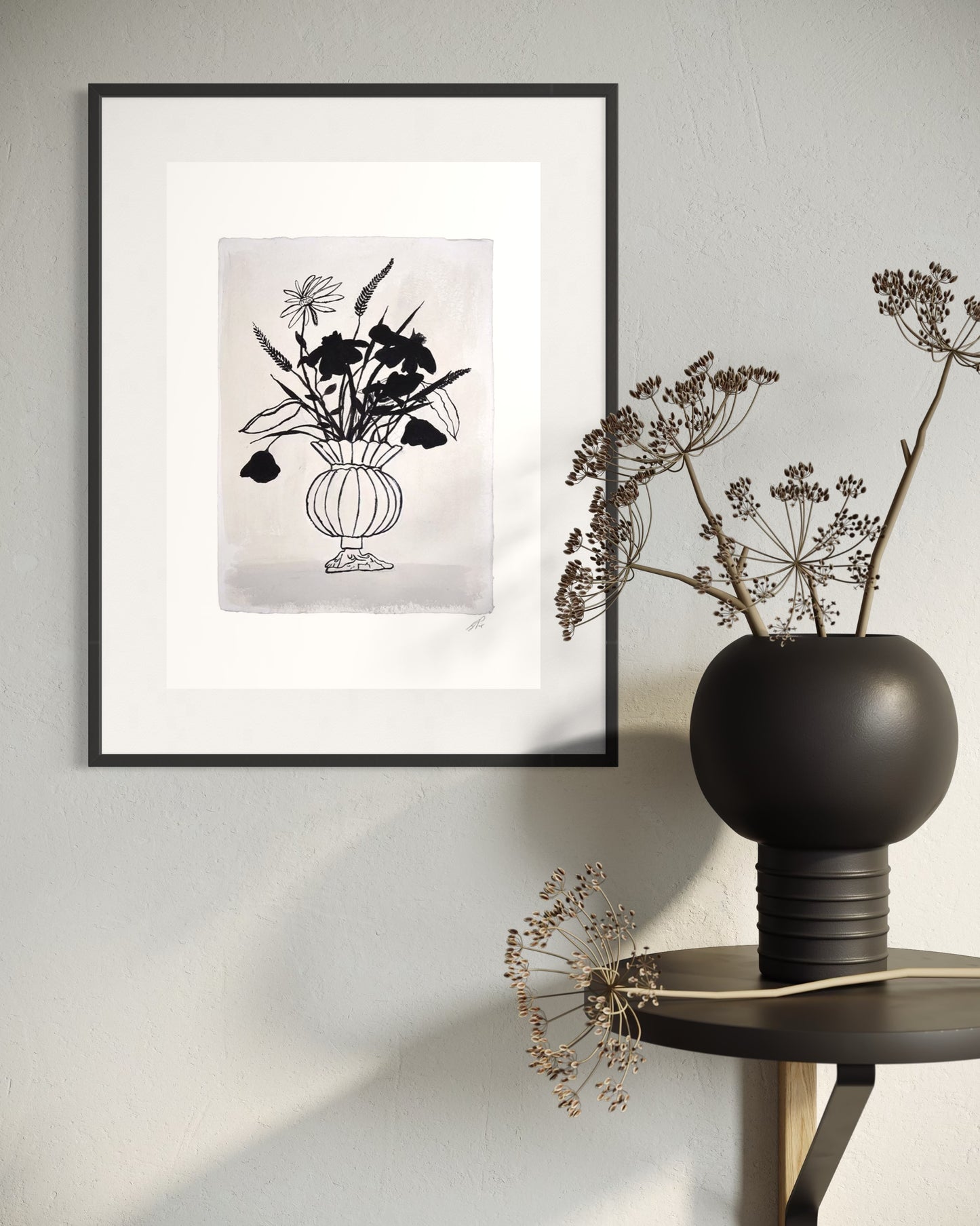 Citrouille Vase Print