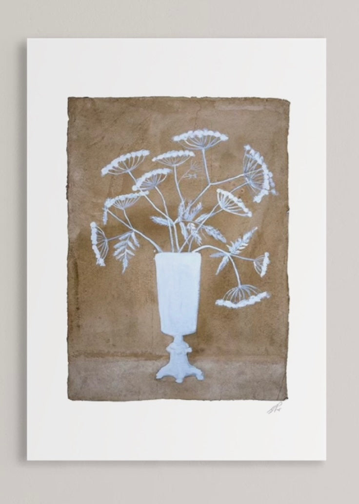 Lion Vase Print