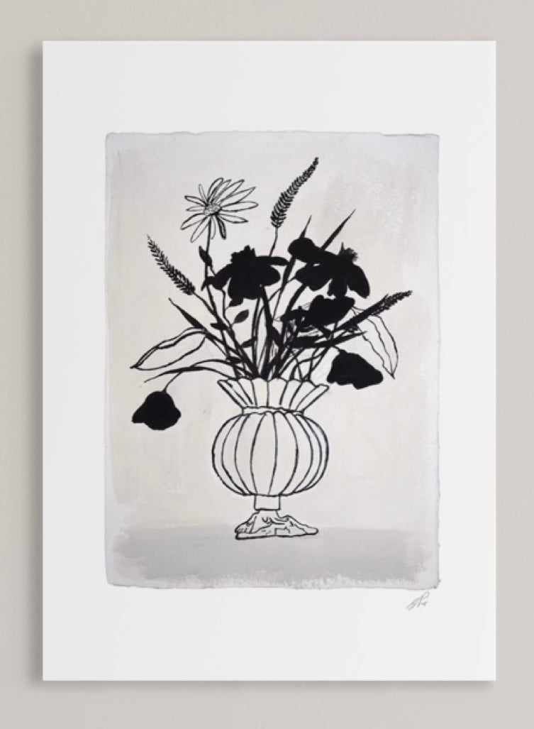 Citrouille Vase Print