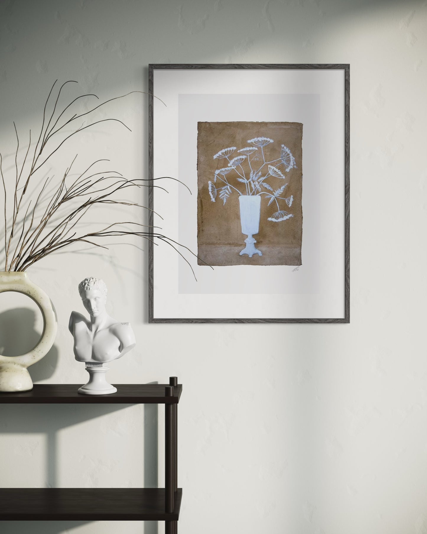 Lion Vase Print