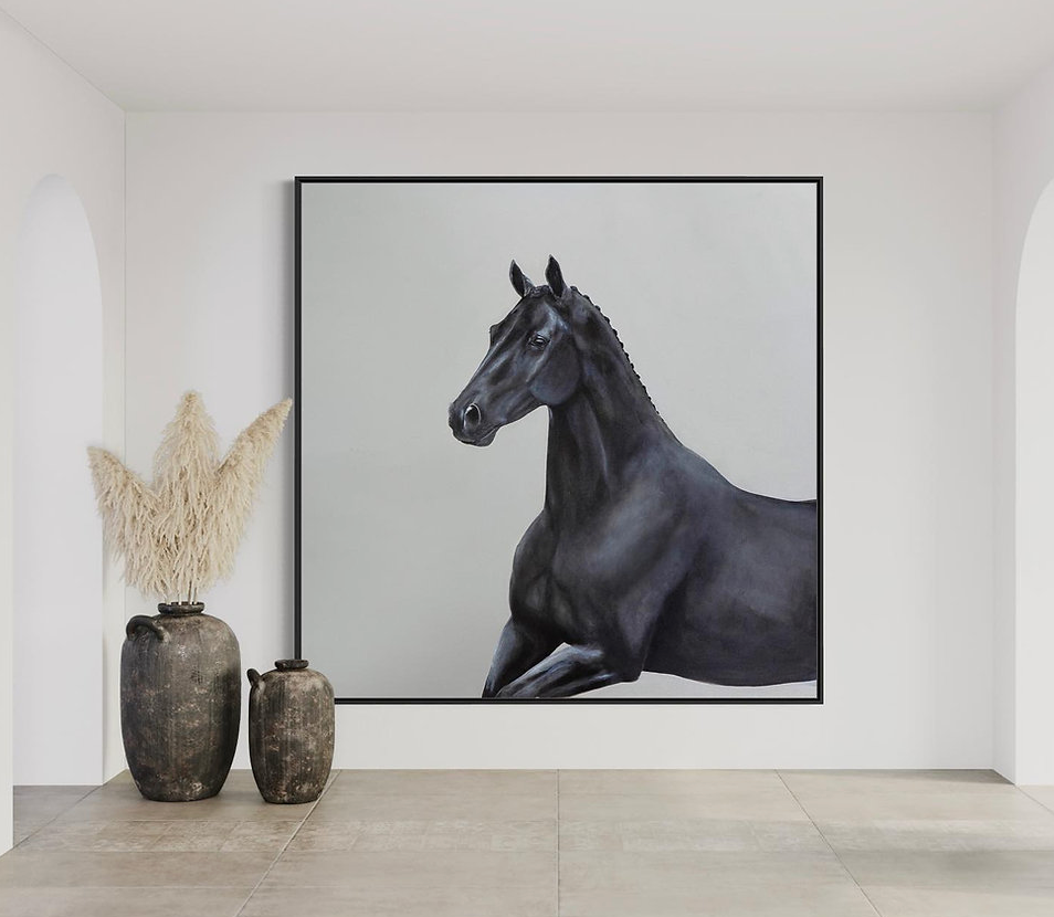 black race horse