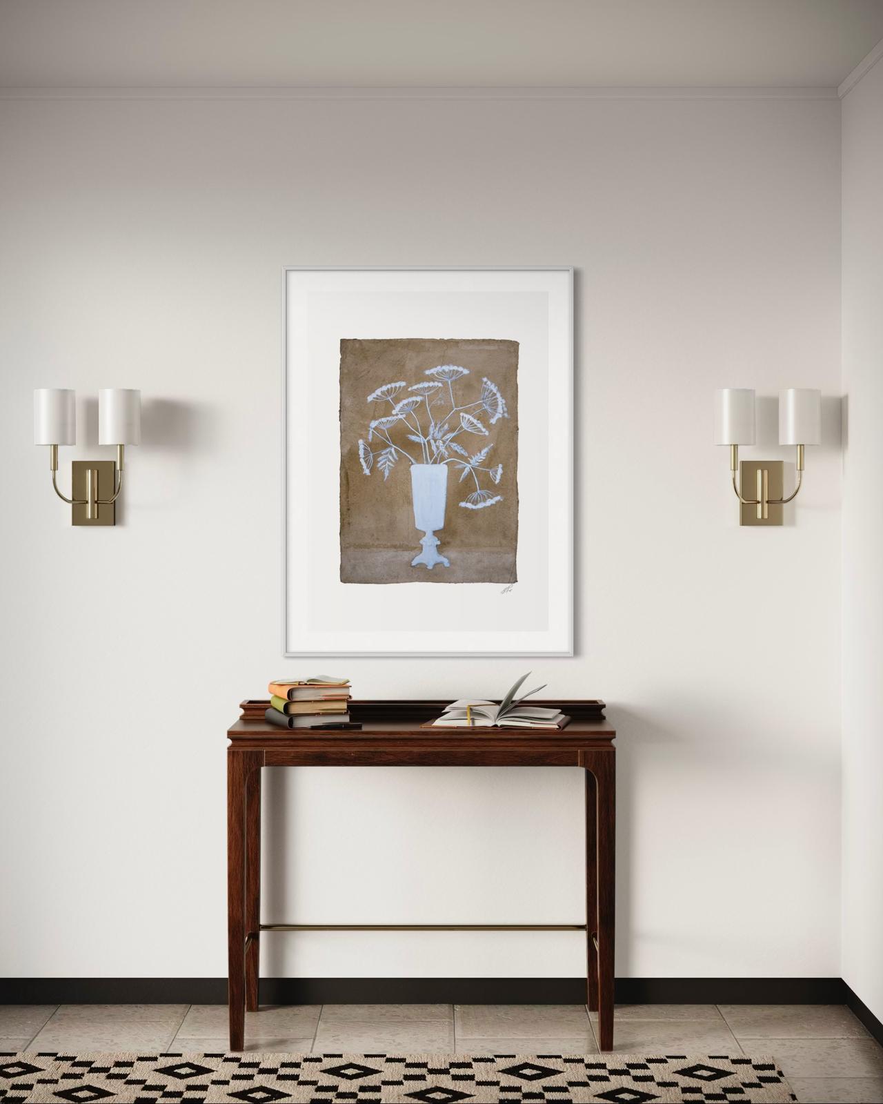 Lion Vase Print