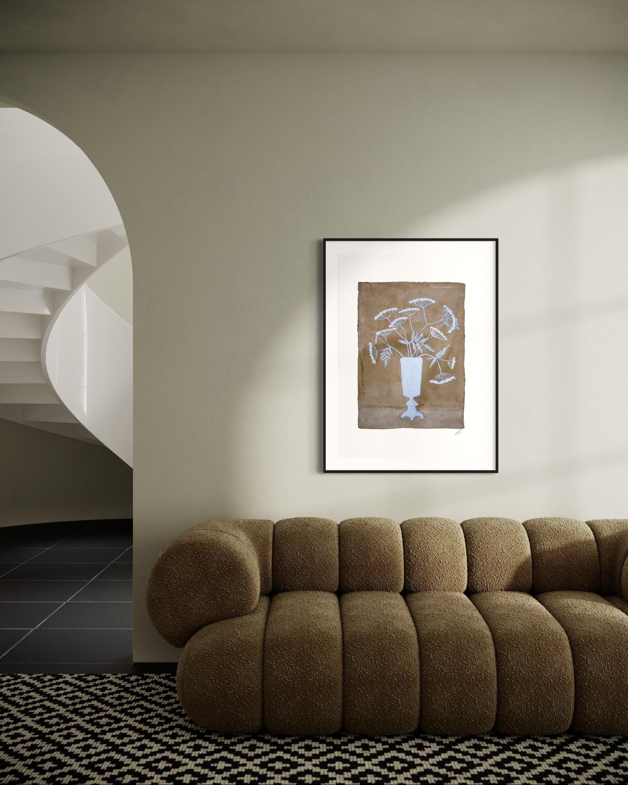 Lion Vase Print