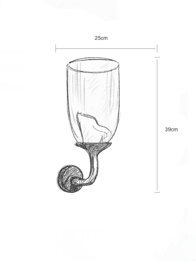 Glass wall light