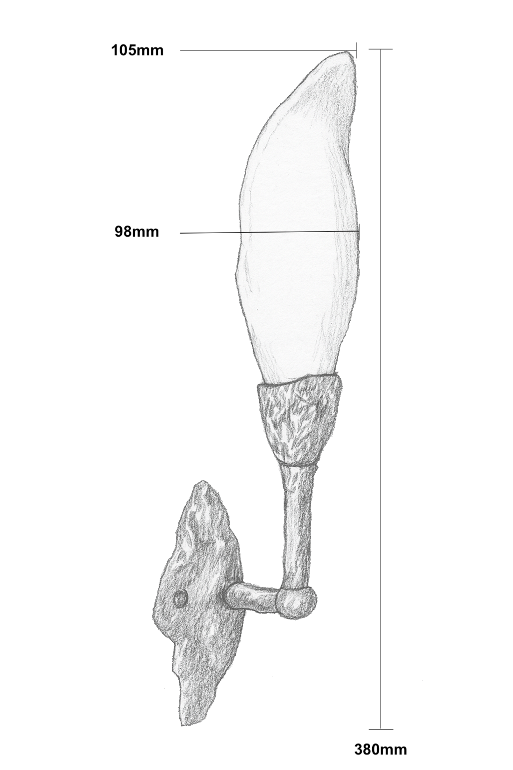 Magnolia Wall Light (short)