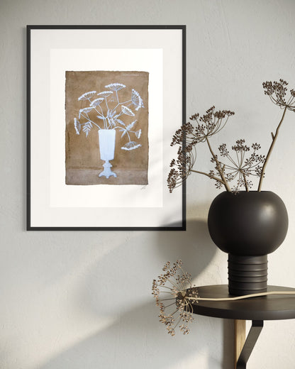 Lion Vase Print