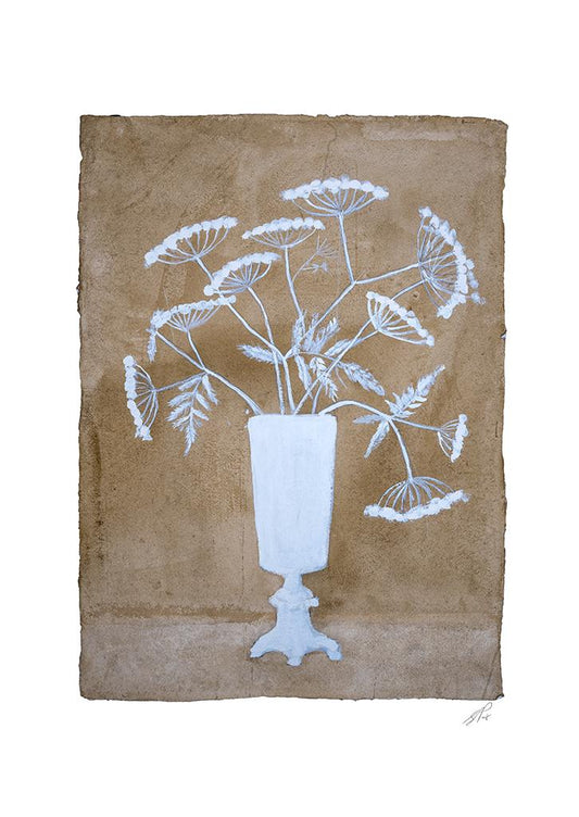 Lion Vase Print