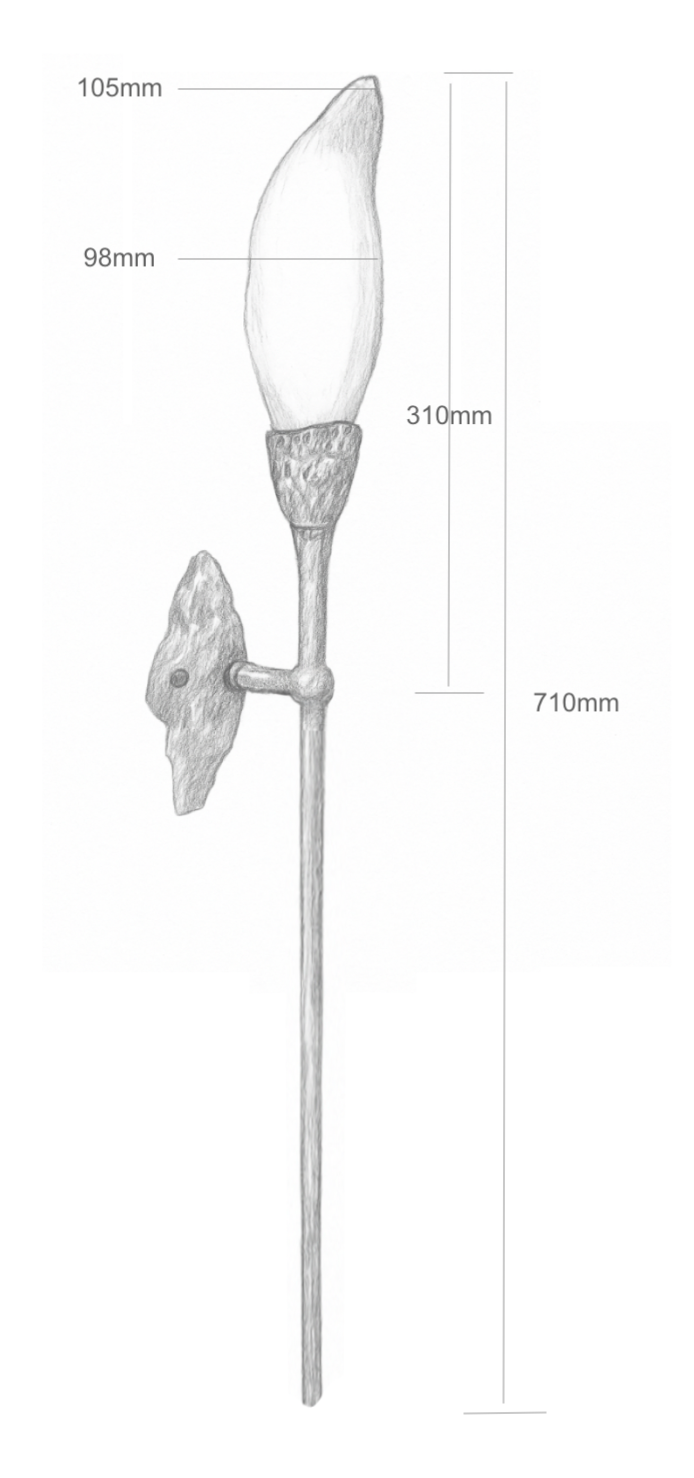 Magnolia Wall Light (Long)
